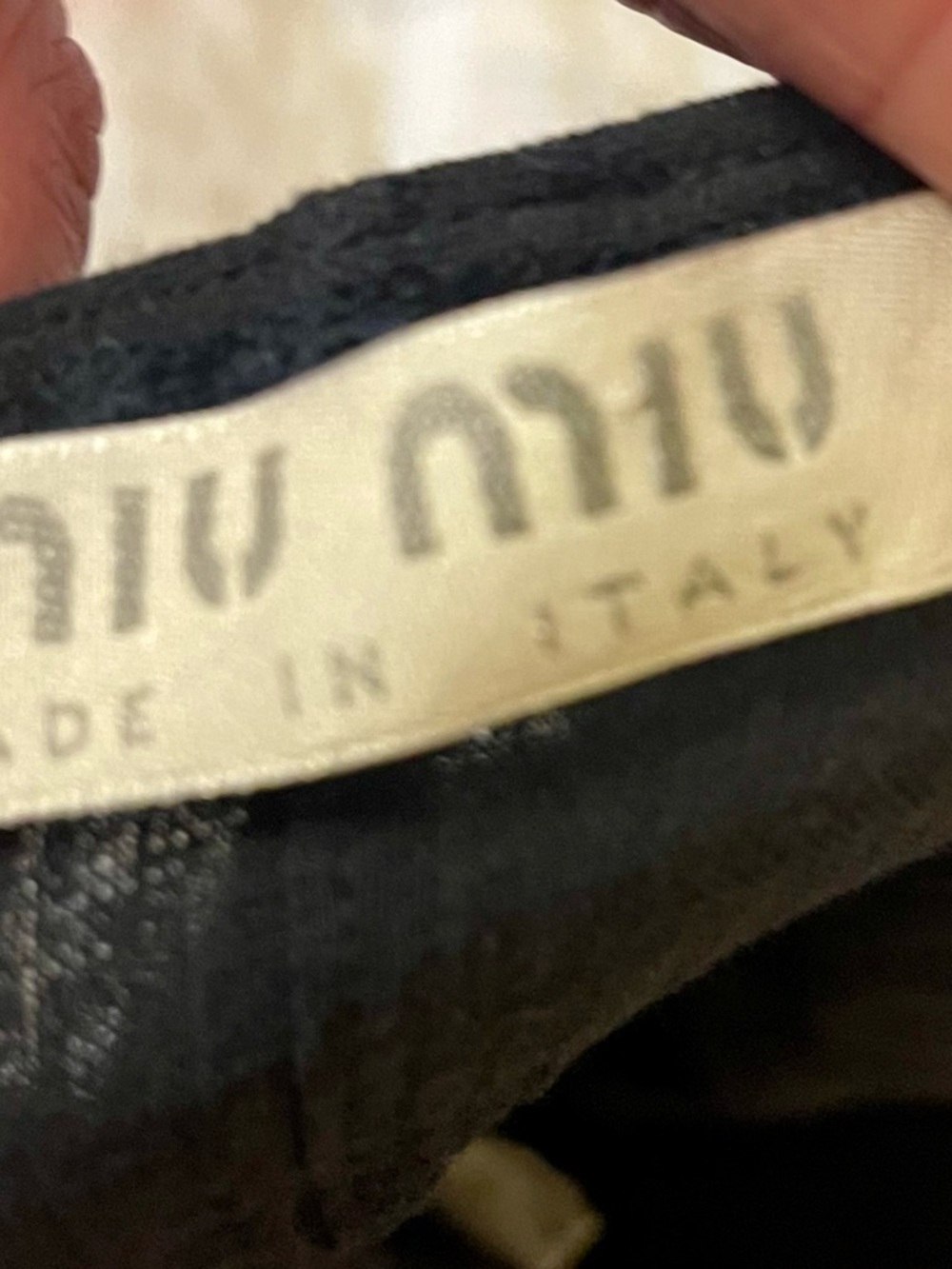 Miu Miu Navy Blue Cotton/Linen skirt